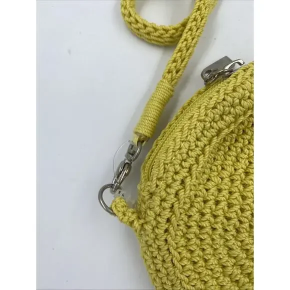 The Sak Women's Crochet Crossbody Bag Round Yellow California Cool - Picture 6 of 10